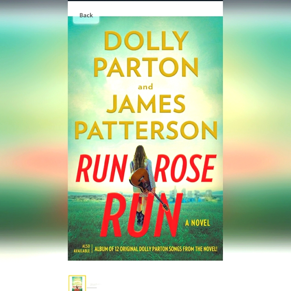 NEW Hardcover Book Thriller Dolly Parton + James Patterson- Run Rose Run 🎶